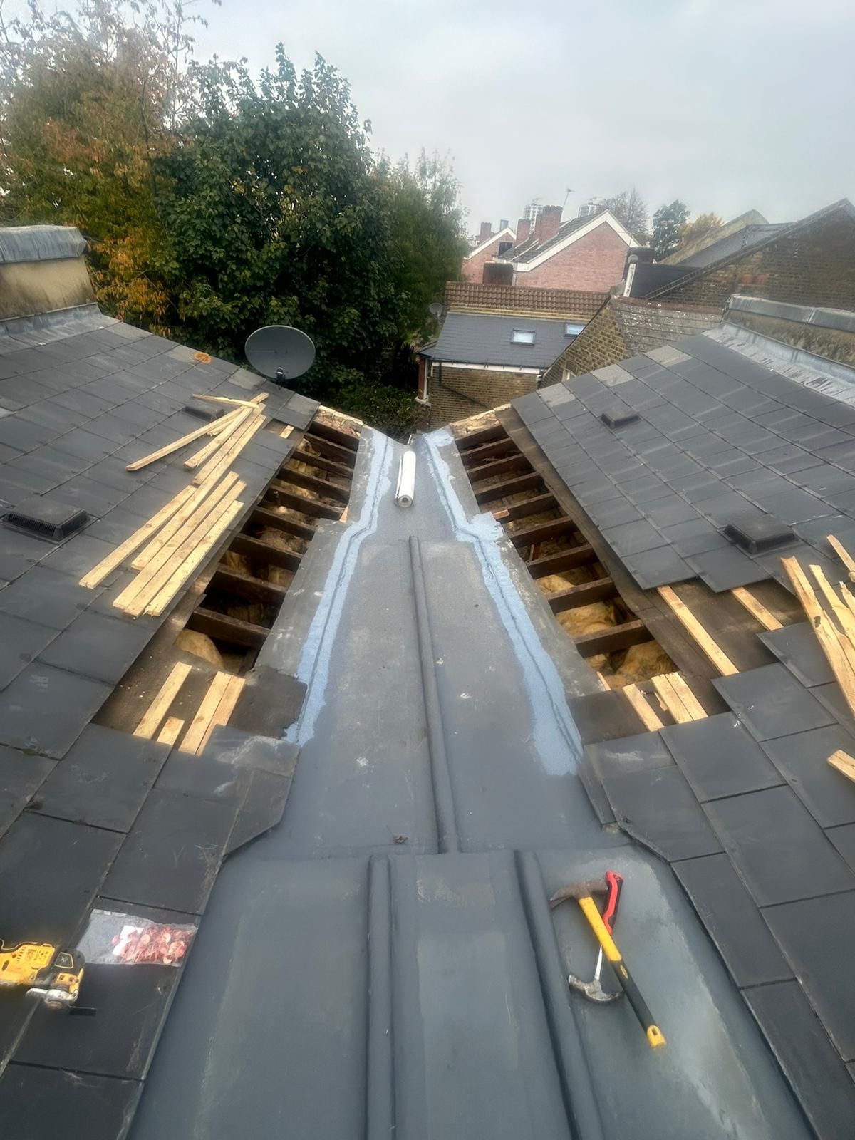 Chimney repair & lead flashing renewal