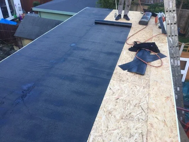 GRP flat roof installation
